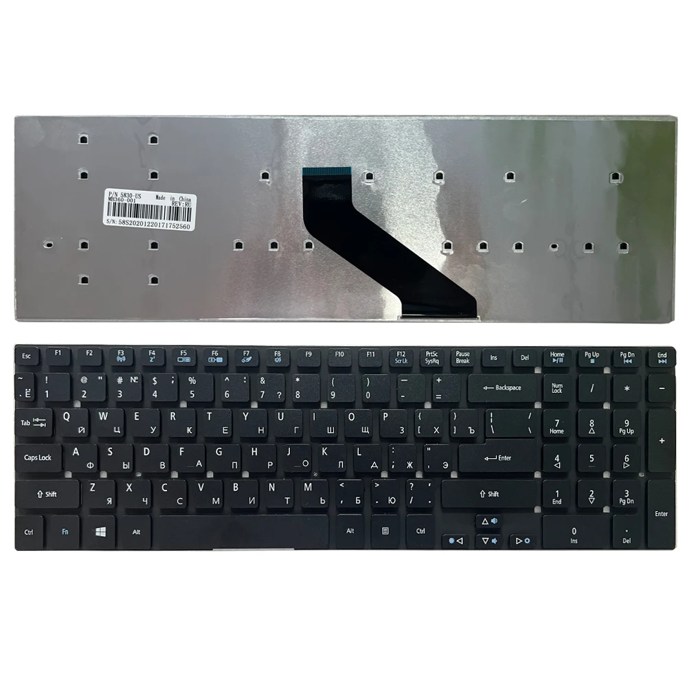 New Russian Keyboard For Acer Aspire V3-772 V3-531 V3-531G V5-561 V5-561G V3-7710 V3-7710G V3-772G RU Black