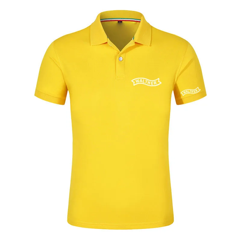 Фото Футболка Walther Firearms Regular Polo для мужчин, подходит для лета, с принтованными узорами. №4