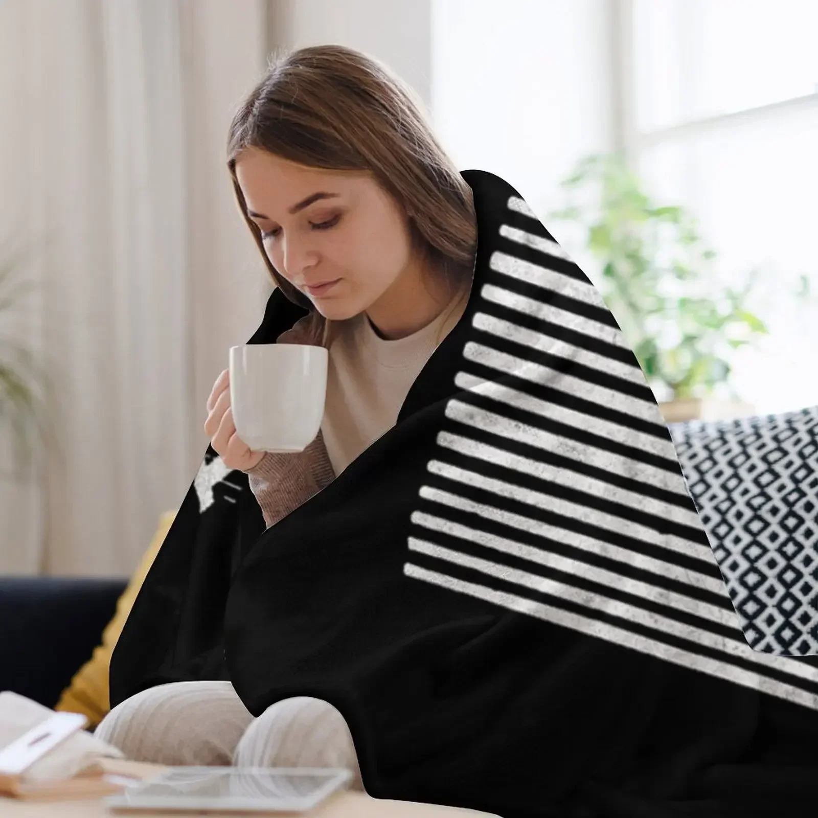 Футболка New MusikNew Musik Throw Blanket Shaggy для дивана Одеяла