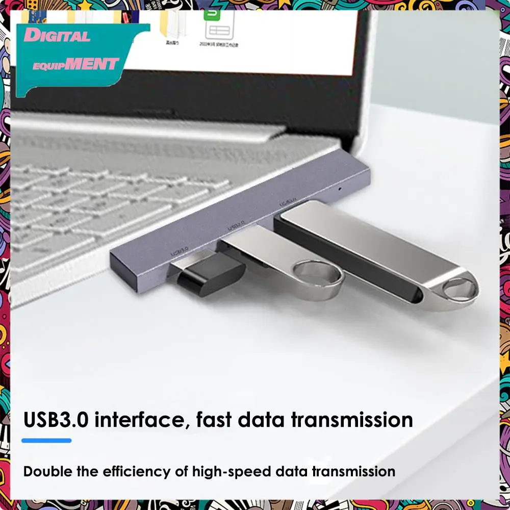 

5gbps Usb Hub 3 In 1 Portable Hub Docking Station Docking Station Plug Play High Speed Usb Docking Station Computer Accessories