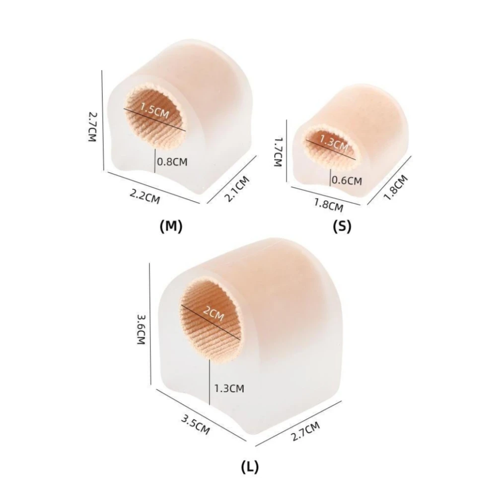 1 Pair Gel Toe Separators Bunion Corrector For Bunion Overlapping And Hammer Toe Relief With Toe Spacers Toe Tube Soft