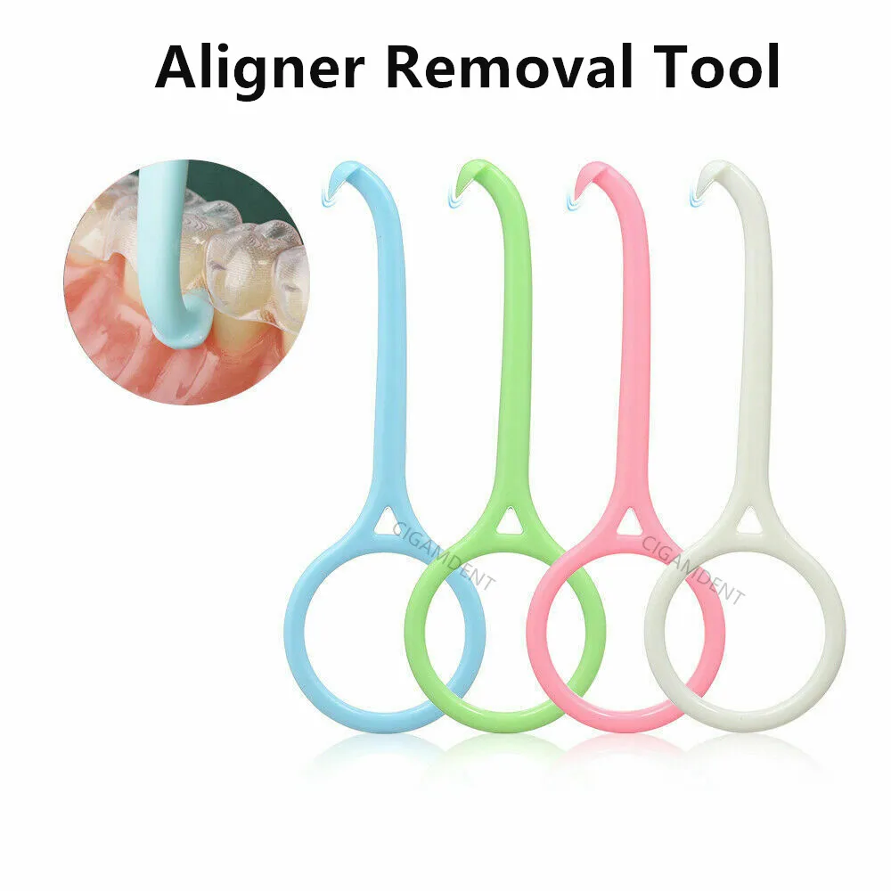 

10Pcs Dental Plastic Invisible Retainer Retriever Removal Tool Aligner Remover Take Off Brace Mixed Color