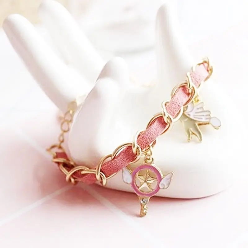 Аниме карточка Captor браслет с Сакурой карточная Обложка Sakura Clow подвеска KINOMOTO