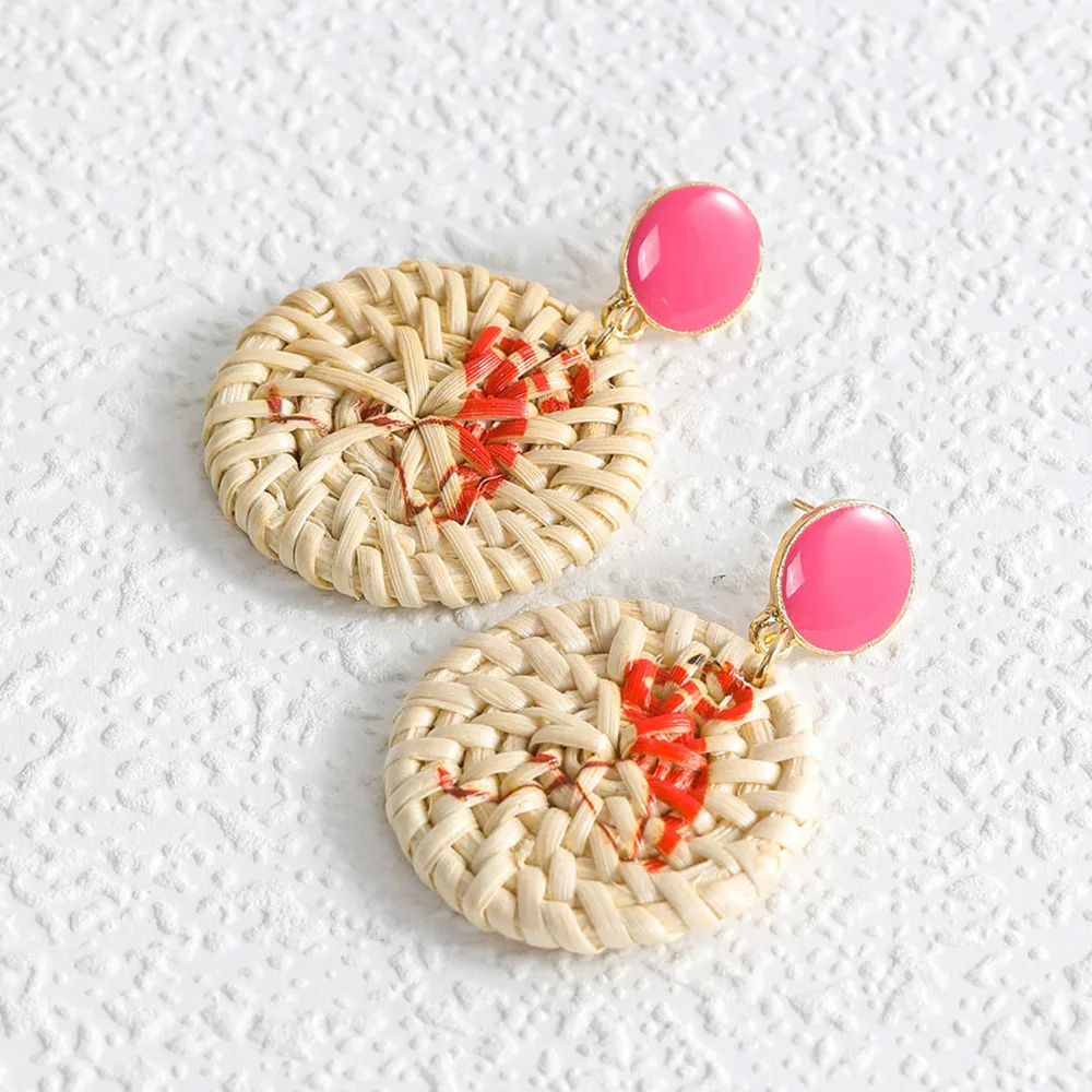 

VG 6YM Vintage New Fashion Creative Dangle Earrings Personality Women Flamingo Earriing Colorful Banquet Party Gifts Wholesale