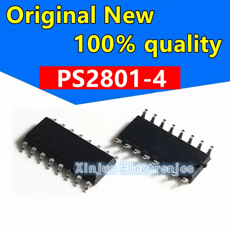 

New original PS2801 PS2801-4 PS2801-4-F3-A transistor/photoelectric output SOP-16 packaging chip