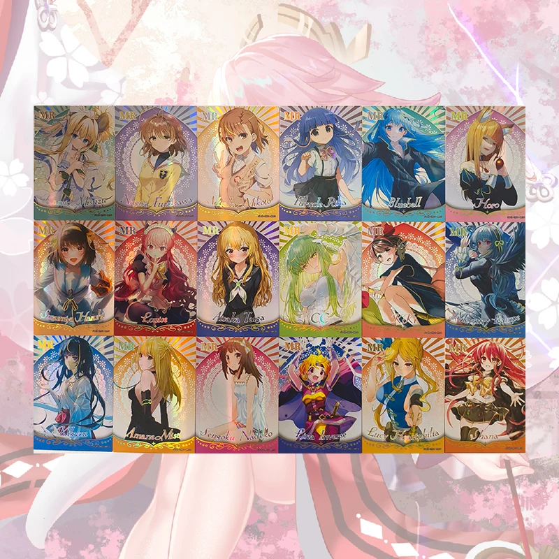 Фото Коллекционные карты Anime Goddess Story 2M01 SR SSR MR HR UR UTR AR: Рем, Рам, Сакураджима Май, Альбедо, Гасай Юно, Гоку Рури №4