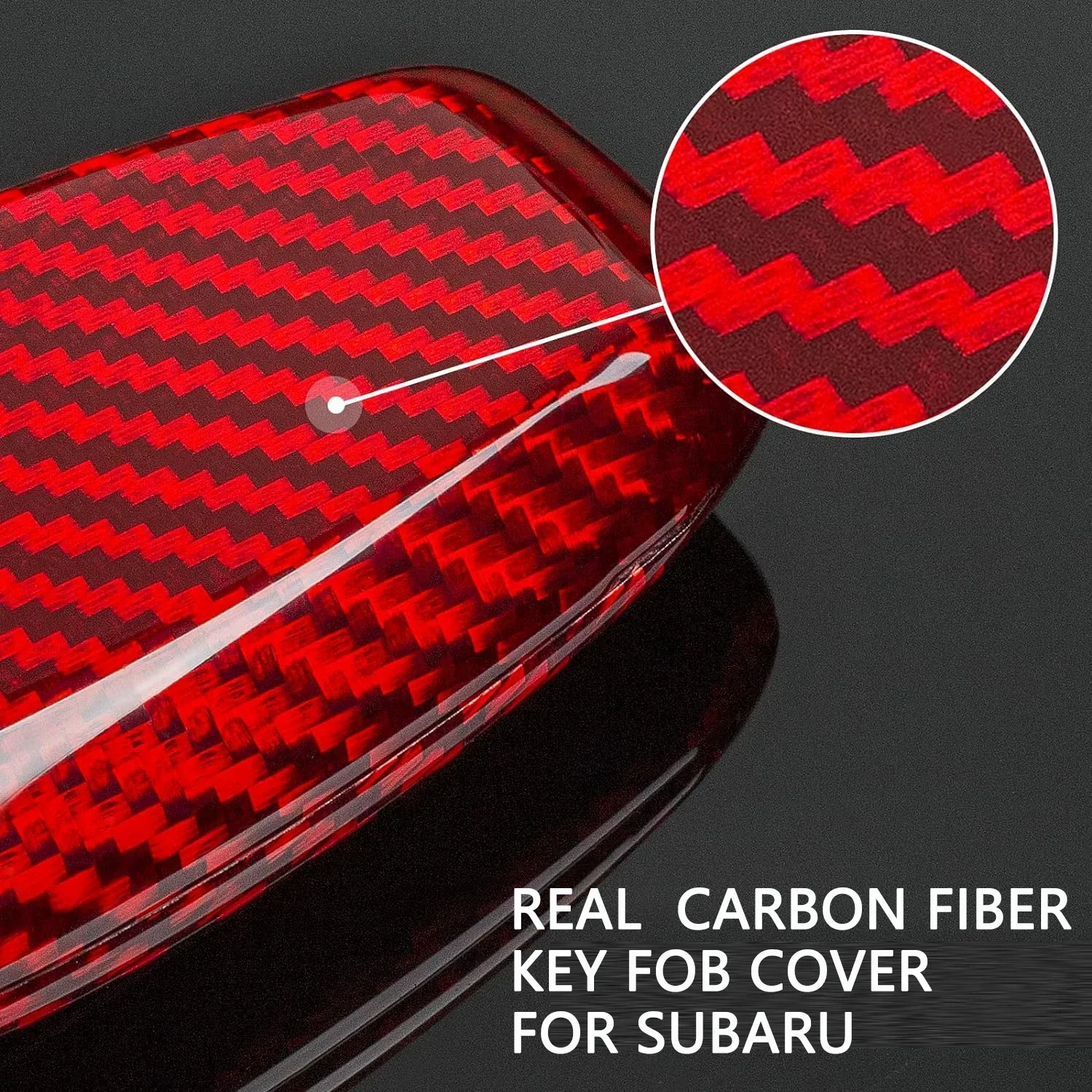 Чехол для ключей из углеродного волокна защитный чехол Subaru BRZ XV OutbackForester Ascent Crosstrek