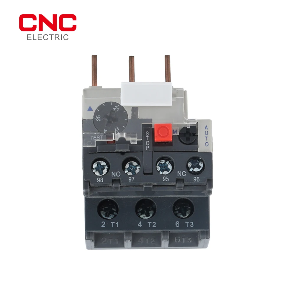 CNC JR28s-25 Thermal Relay 50/60Hz 1.6A 2.5A 4A 6A 8A 10A 13A 18A 25A Adjustable Overload |