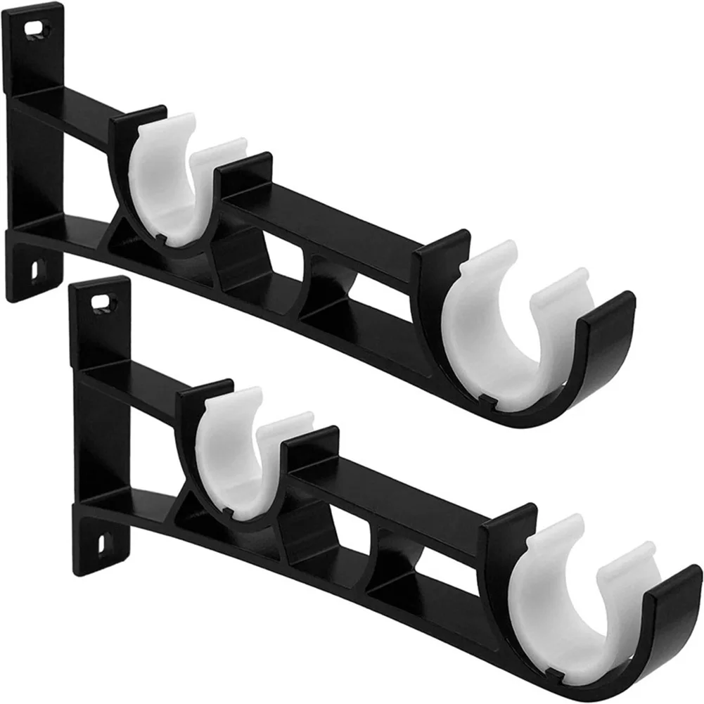 2 упаковки двойных кронштейнов для карнизов из алюминиевого сплава сверхмощные