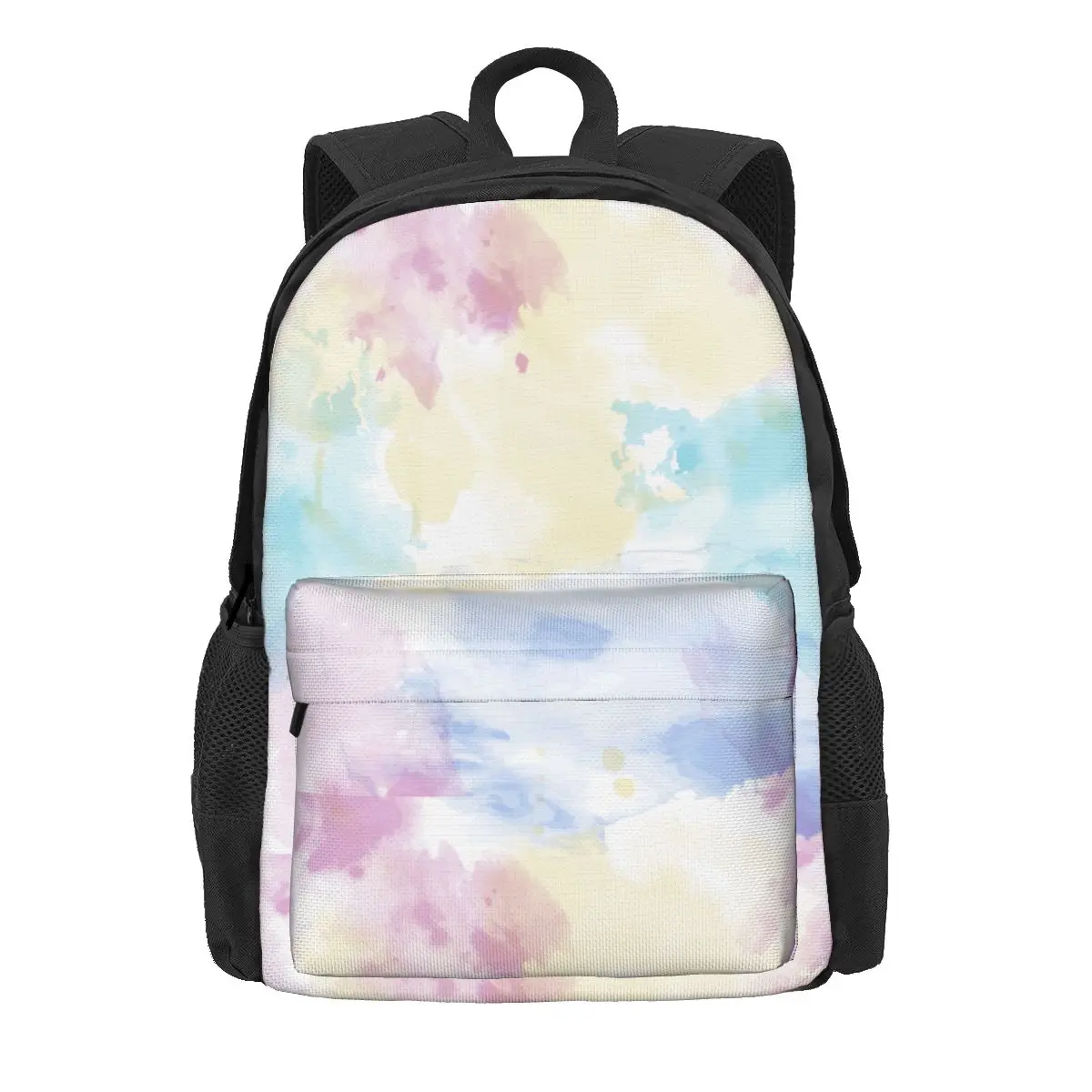 

Watercolor Colorful Women Backpack Trend Student School Bag Laptop Rucksack Teenage Large Capacity Polyester Travel Shoulder Bag