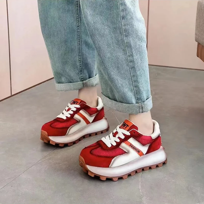 Breathable Women's Sneakers Lightweight Leisure Tennis Shoes for Women Flower Design Luxury Shoes Comfort Fashion Platform Shoes