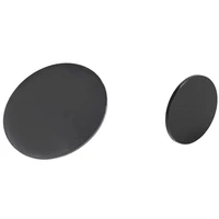 2x black 3mm acrylic plastic circular plate laser cutting round mirror diameter 100mm 50mm