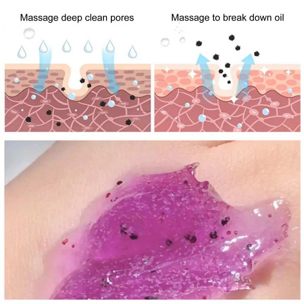 

200ml Exfoliating Scrub Cream Practical Blackberries Scrub Cream Accessories Quick Absorption Moisturize Scrub Cream