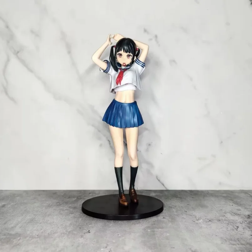 

28cm Japanese Anime Figure School Sailor's Uniform Girl PVC Action Figure Detachable Sexy Girl Collection Model Doll Toy