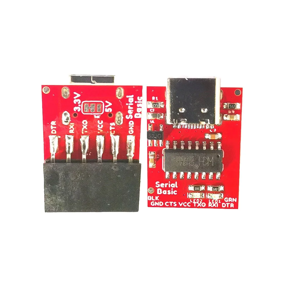 

DC5V Power Supply Type C to TTL Serial Port CH340C Module CH340 USB Bus Conversion Chip ISP Communicate Connector Download Board