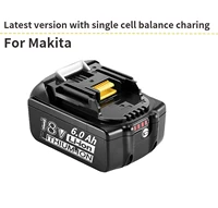 bl1860 6000mah lithium ion rechargeable bateria for makita 18v bl1830 bl1840 bl1850 bl1860b lxt 400 battery