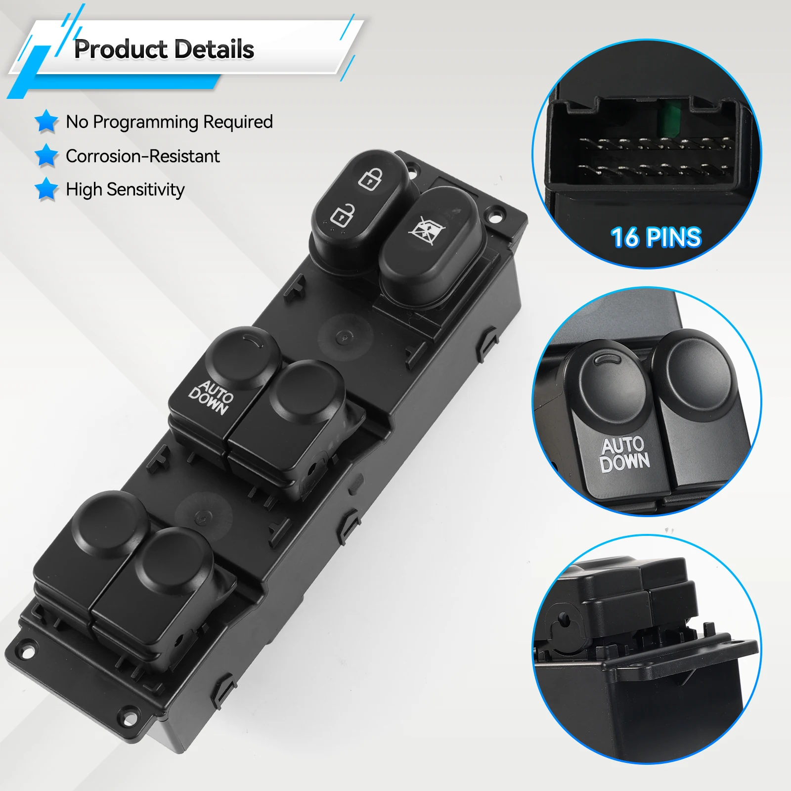 93570-1R111 935701 R111 главный переключатель стеклоподъемника кнопка управления