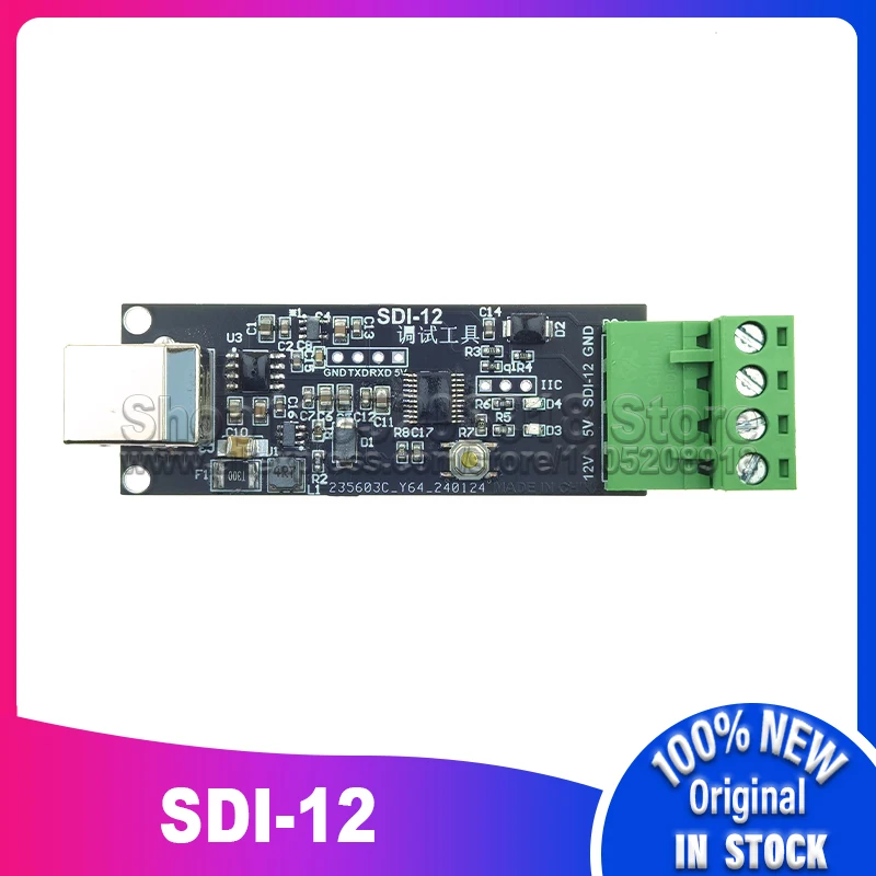 Фото Конвертер отладки протокола захвата платы USB в SDI-12 Тест датчика SDI12 №2