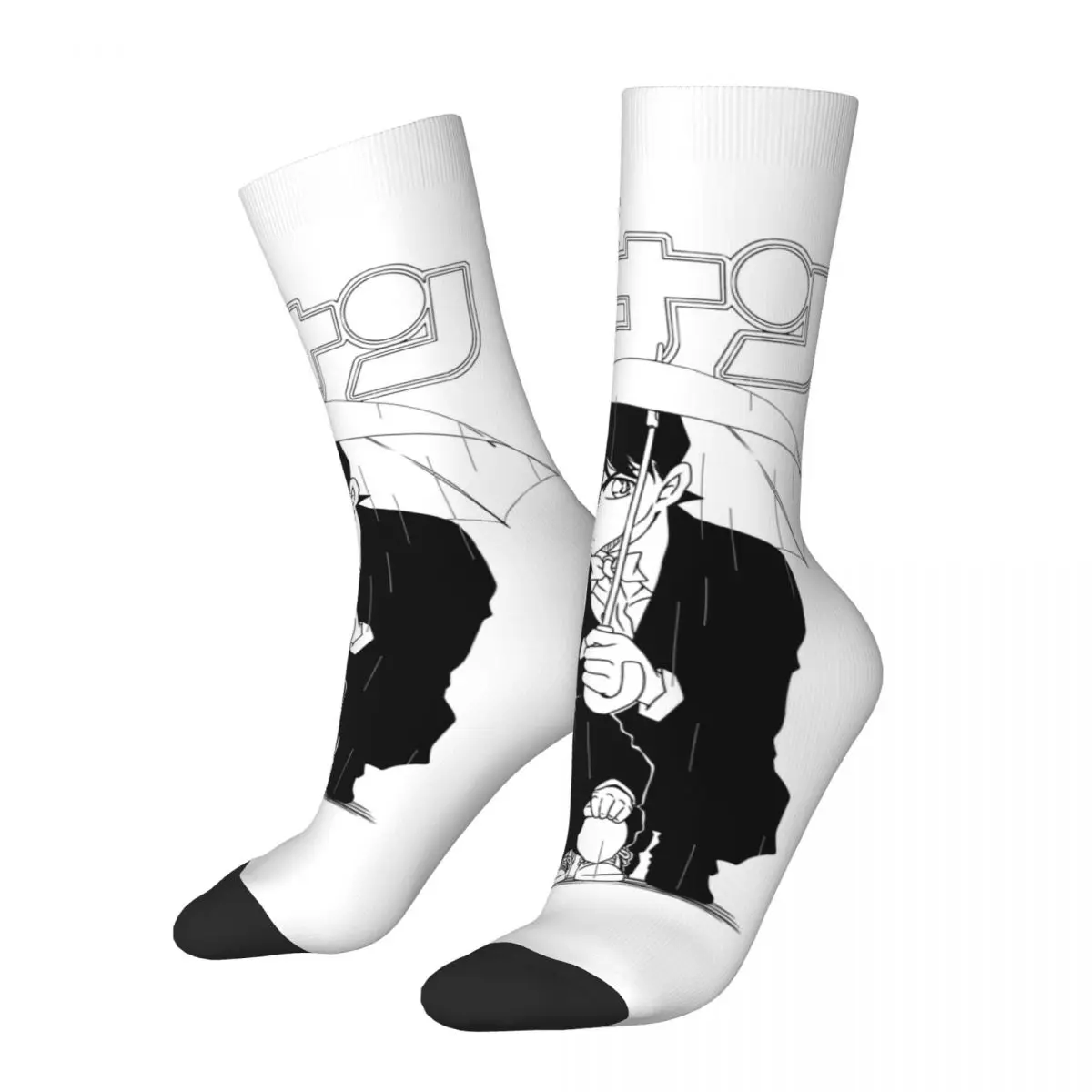 

Detective Conan Edogawa Socks Men Women Polyester Casual Kudou Shinichi Socks Harajuku Spring Autumn Winter Middle Tube Socks