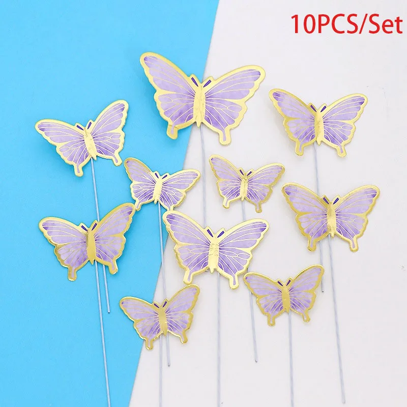 

Украшения для свадьбы, невесты, розовые, золотые бабочки