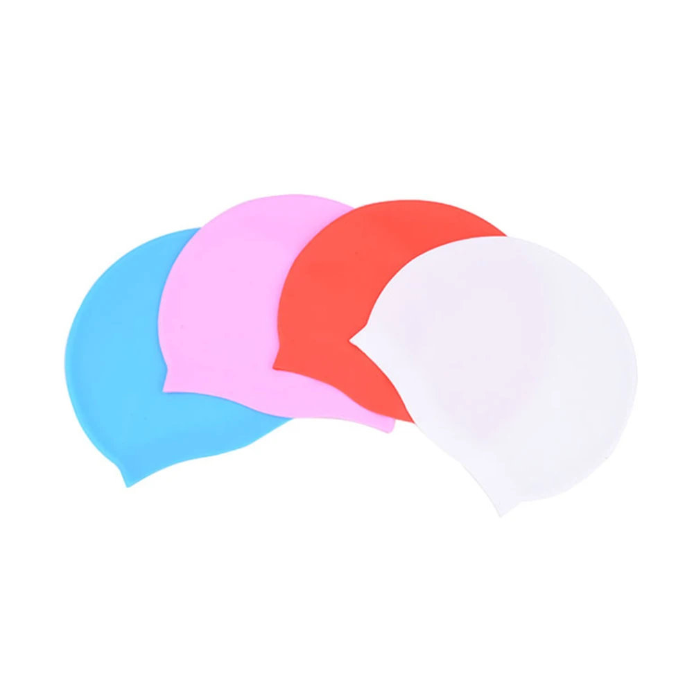 

Silicone Swimming Caps for Adults Waterproof Elastic Sports Summer Bathing Hat Swimming Accessories for Women Men
