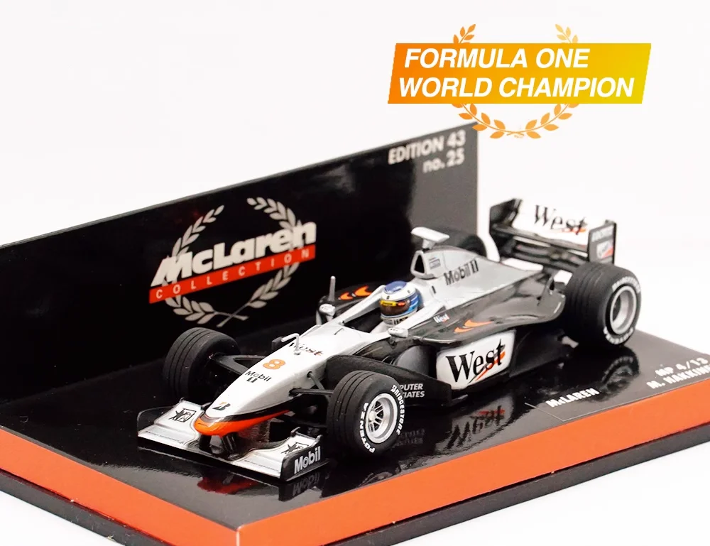 

MINICHAMPS 1:43 F1 MP4-13 Hakkinen 1998 WDC Simulation Limited Edition Resin Metal Static Car Model Toy Gift