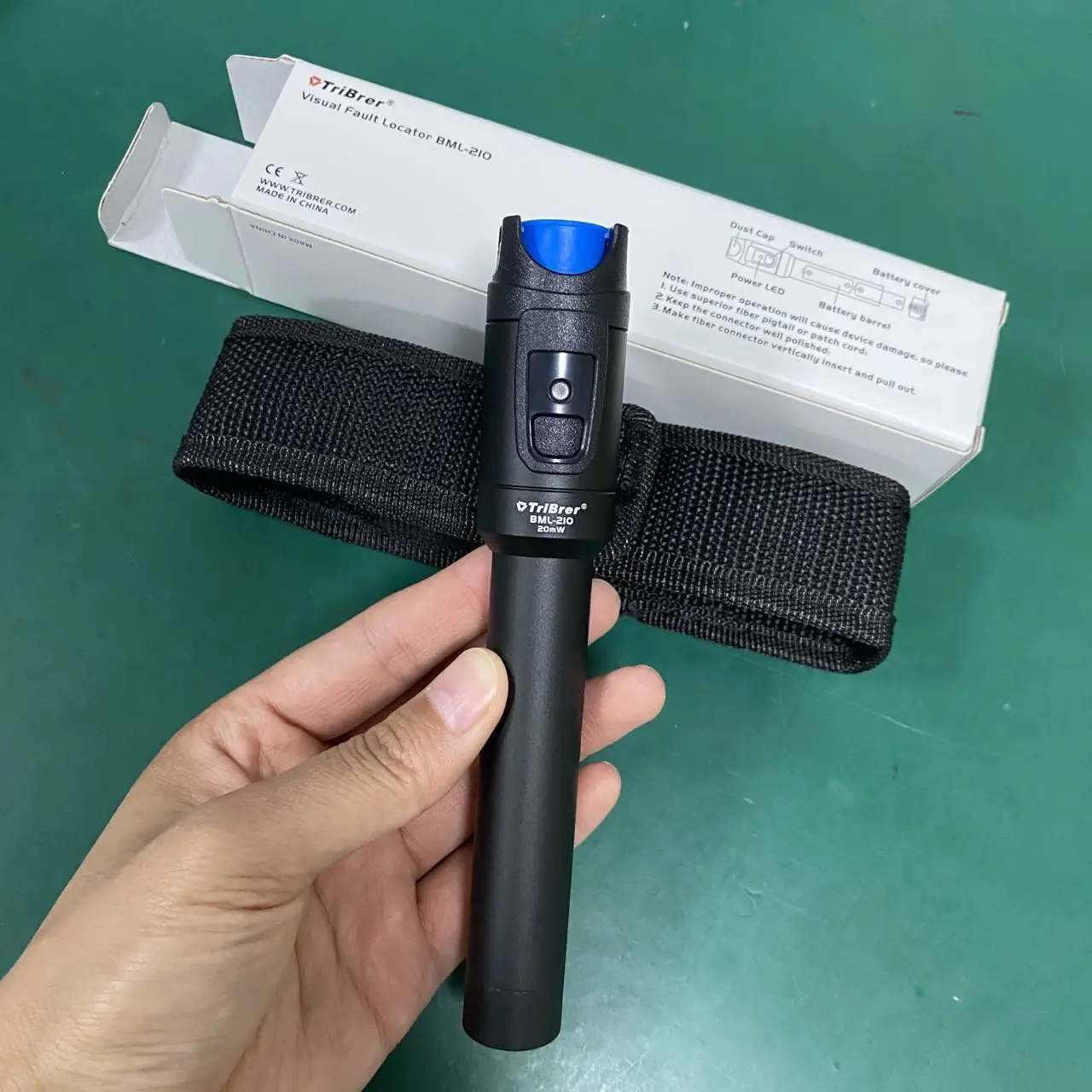 TriBrer BML210  20KM   VFL Fiber Optic Visual Fault Detector Pen  20MW  Visual Fault Locator Original Free Shipping