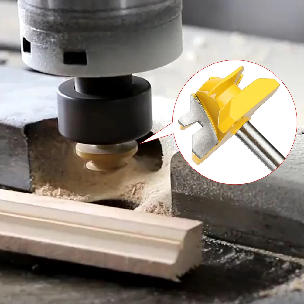 

Milling Cutter Router Bit Woodworking Tools Woodworking Plywood 1/4 Shank For Woodworking Tenon Lock Miter Router Bit