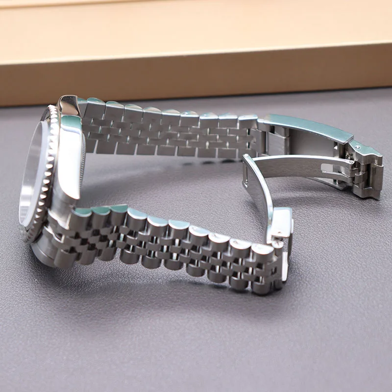 40mm GMT Case Strap Men's Watches Parts For Seiko nh35 nh36 Miyota 8215 eta 2824 Movement 28.5mm Dial Green Ceramic Bezel Insert enlarge