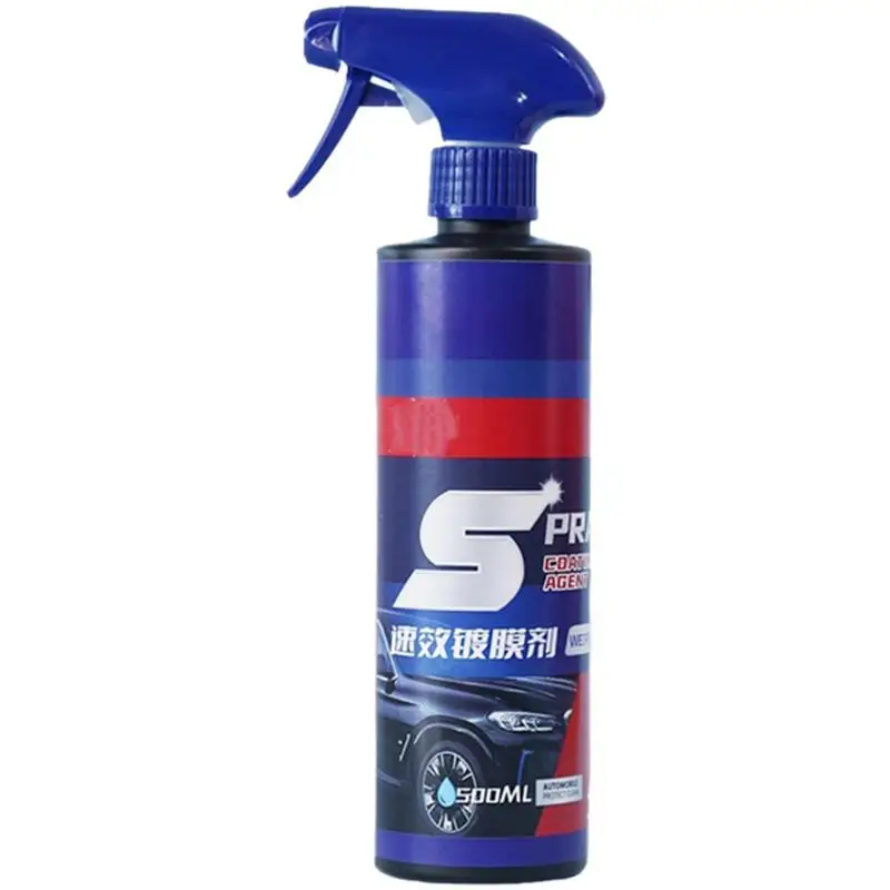

3 In 1 Car Paint Repair Ceramic Coating Spray 500ml Quick Nano-coating Spray Wax Automotive Hydrophobic Polish Paint Cleaner