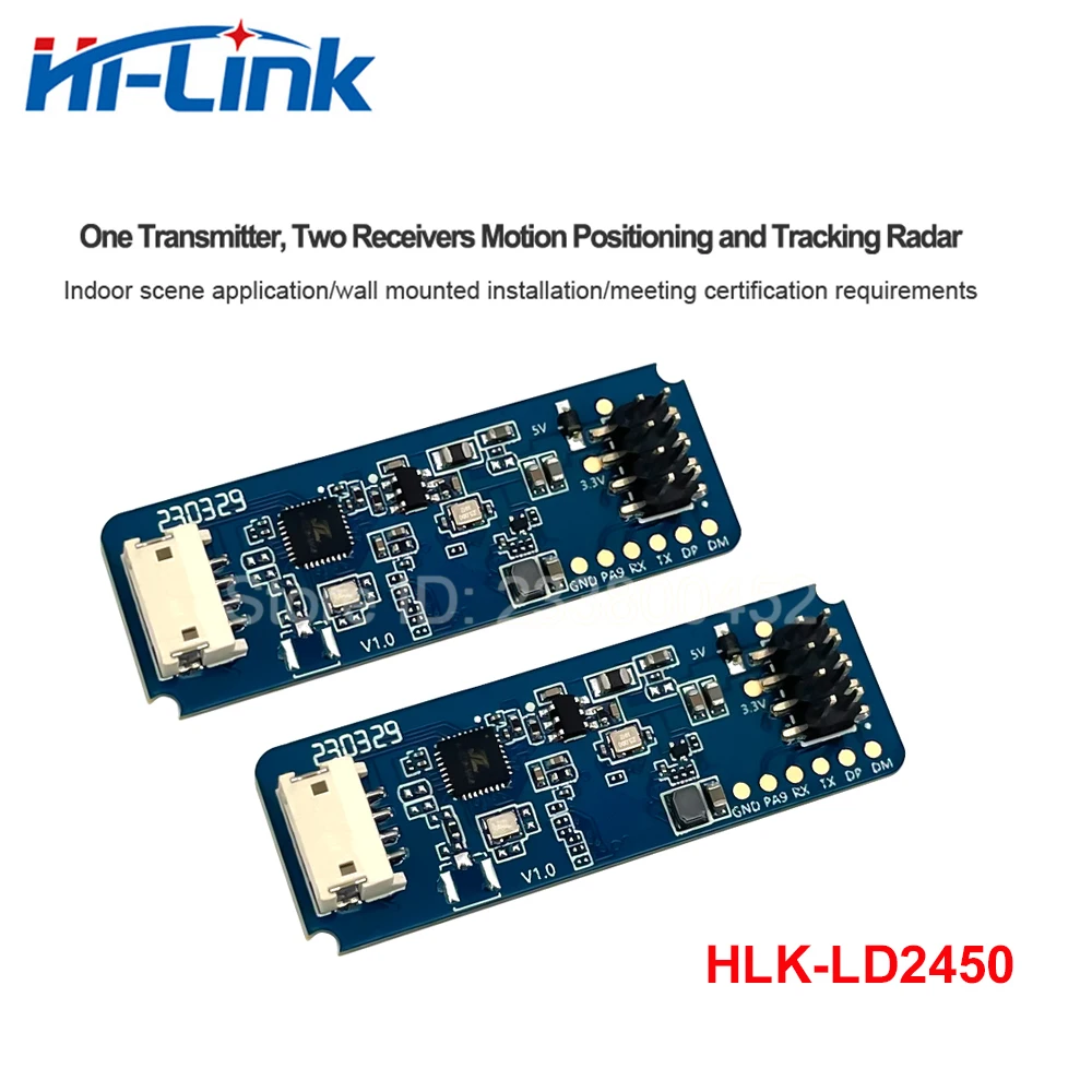 Умный дом HLK-LD2450 mmWave 24G Датчик угла отслеживания положения человека Модуль