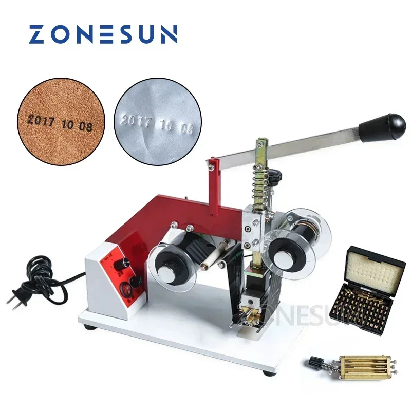 Фото Термопринтер ZONESUN ZY-RM5-E для горячей печати цветными лентами на пакетах из ПТ, ПЭ, КТ, ОПП, алюминиевой фольги №2
