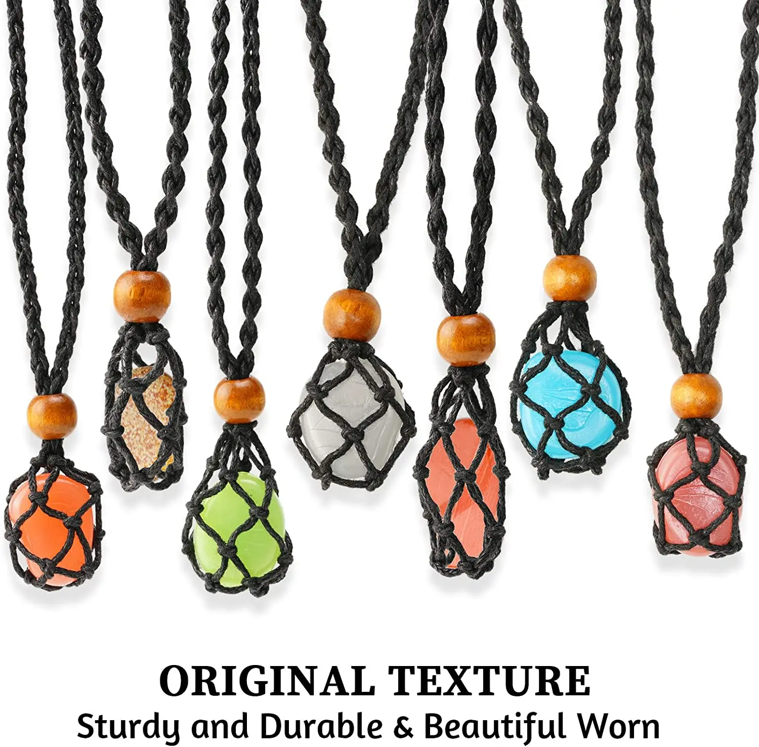 3 размера ожерелье шнур пустой медитации Хрустальный держатель DIY натуральные