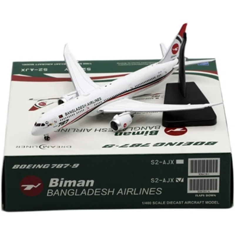 

1:400 Scale Model Bangladesh Airlines Boeing B787-9 S2-AJX Diecast Alloy Airplane Display Collection Decoration For Adults Gift