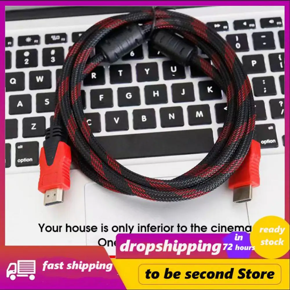 

Version 1.4 Plug And Play Hdmi Hd Devices Durable Hdmi Cable Gold Plating Hdml Signal Cable Cable 1.5-10m Data Cable