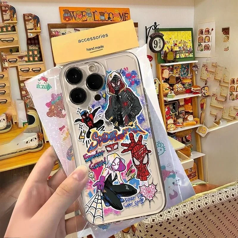 Чехол для телефона Doodle Funny Spiderman vivo V40 V30e V29e V27 V25 V23 Y28 Y03 Y17s Y100 Y36 Y27 Y16 Y19s Y35 5G