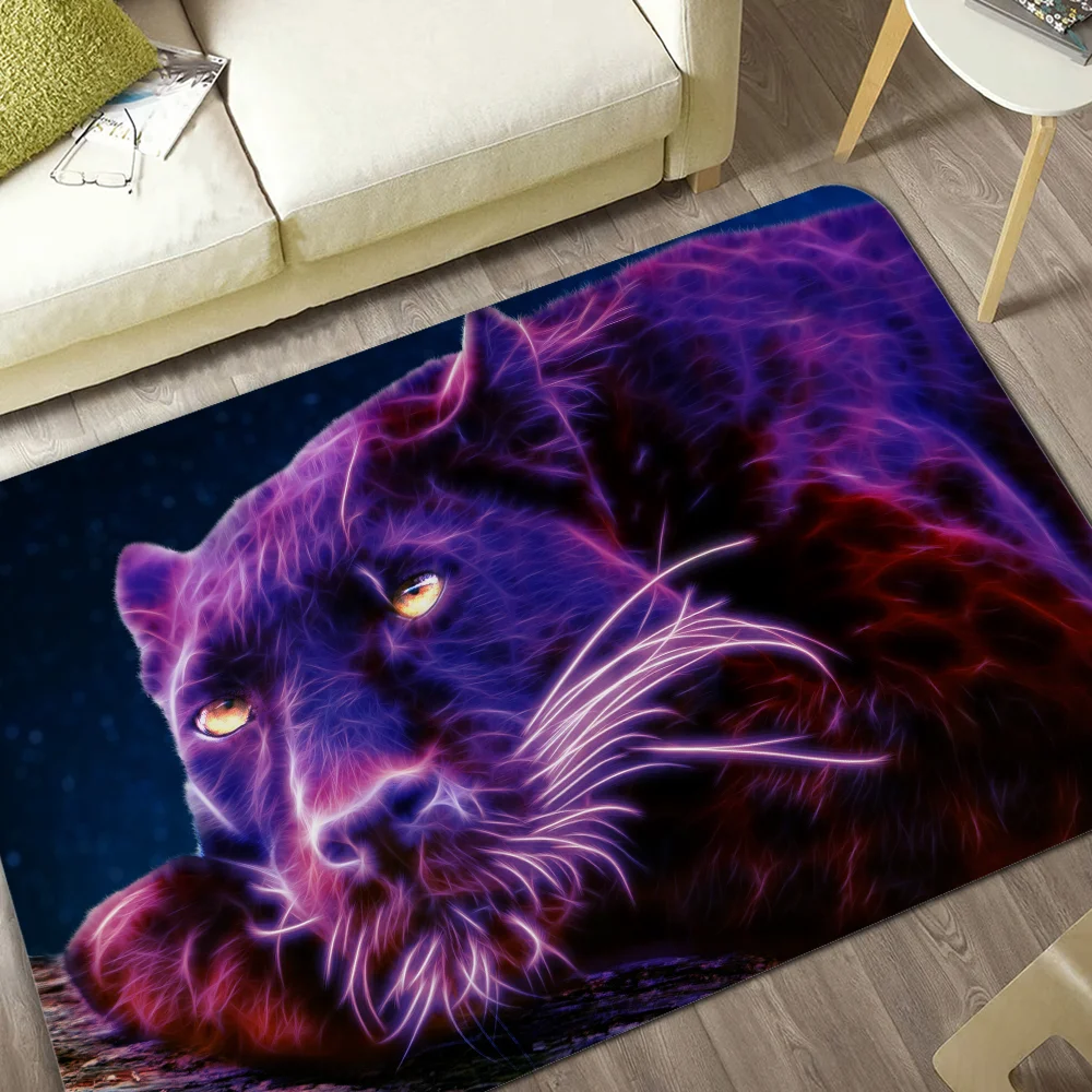 Коврик для двери с леопардовым принтом в скандинавском стиле домашний коврик