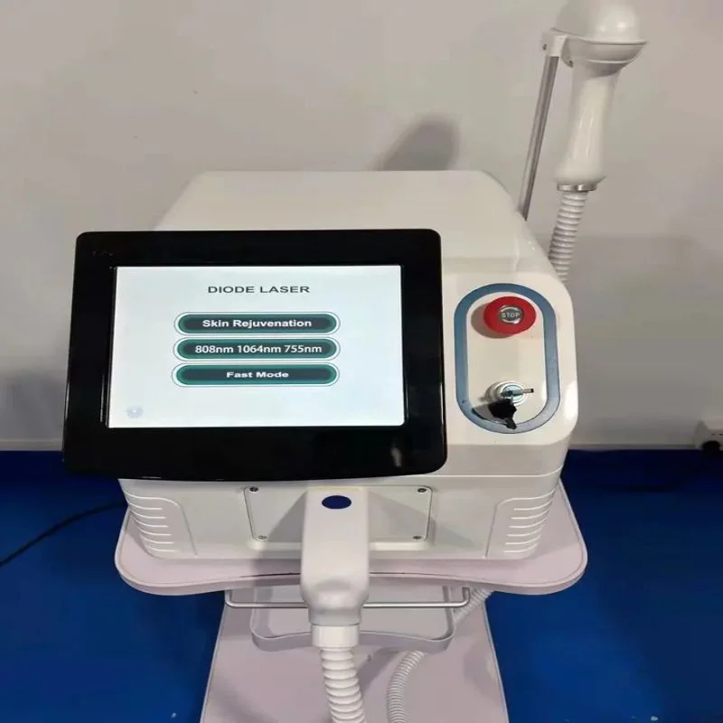 Удаление волос 808 диодный лазер омоложение кожи 3 длины волны Перманентный