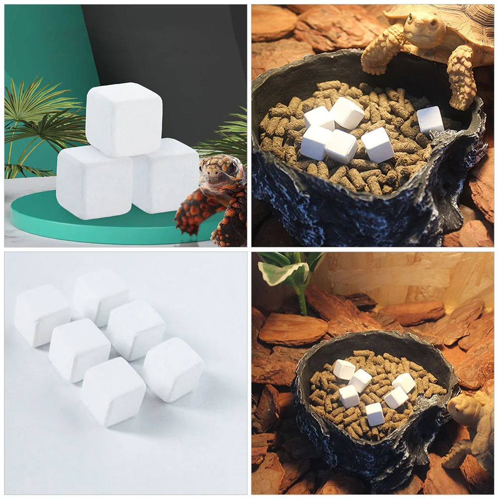 18 шт. аквариум кальций черепаха зубы аксессуары износостойкий куб портативный