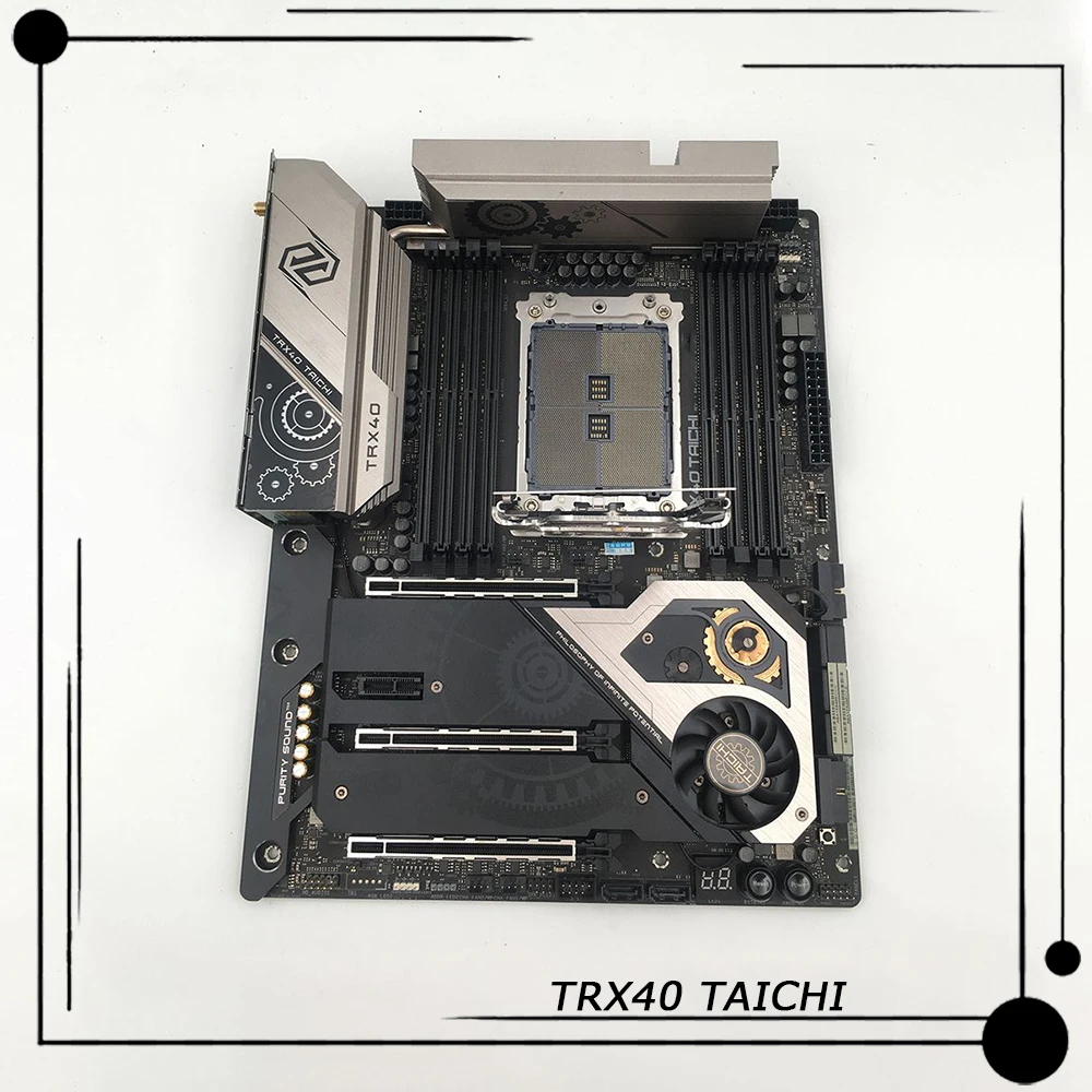

For ASROCK 8×DDR4 8+24 PIN ATX 256GB Support 3970X 3900X Desktop Motherboard TRX40 TAICHI
