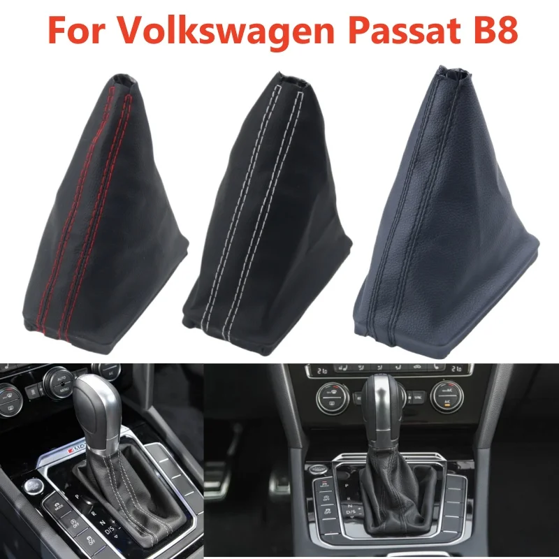 Фото Автоматическая ручка переключения передач LHD для Volkswagen VW Passat B8 DSG с чехлом-пыльником, для центральной консоли, синяя, черная, белая, красная №1