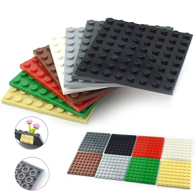 Тонкие фигурки-кирпичи 10 шт. Размер 8x8 точек сделай сам строительные блоки