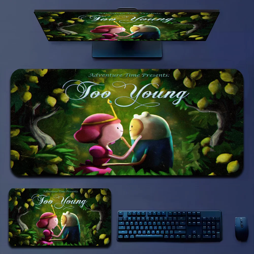 Коврик Для Игровой Мыши Adventuree Time Кожаный На Заказ Настольный