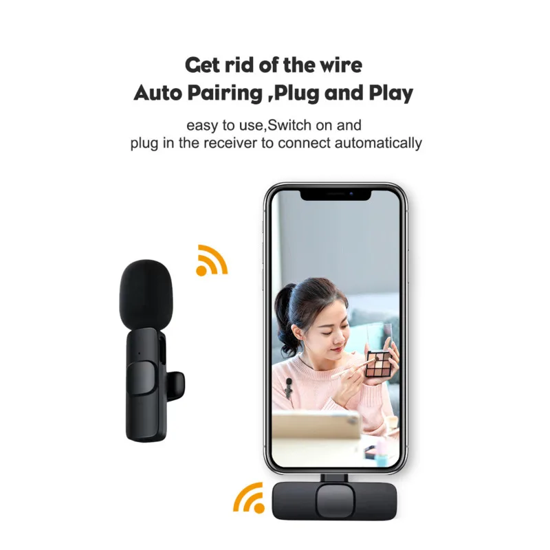 Мини-микрофон с функцией шумоподавления и зарядки USB |