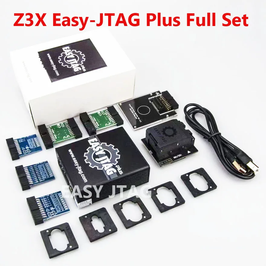 2024 Z3X легкий JTAG PLUS BOX EASY-Jtag Plus Box + EMMC 6 в 1 адаптер (BGA153/169 BGA162/186 BGA221 BGA529)