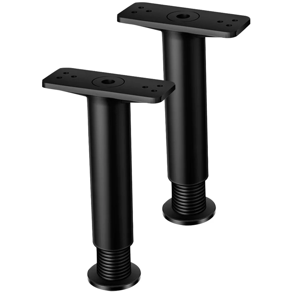 

2 Pcs Adjustable Bed Frames Support Replacement Parts Legs Base Plastic Steel Reinforcement Kit