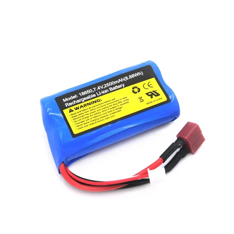 Wltoys 7.4V 2500mAh Li-ion battery for SCY-16101 16102 16103 16104 JJRC Q130 RC truck spare parts