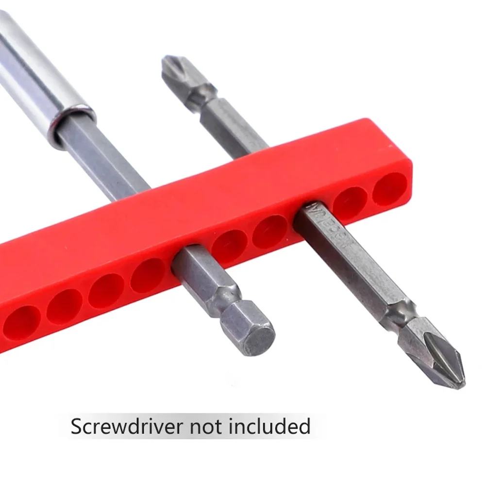 

10 шт./компл. 12 отверстий, 1/4 дюйма, держатель для отверток с шестигранным хвостовиком, пластиковая отвертка, держатель для сверл, аксессуары д...