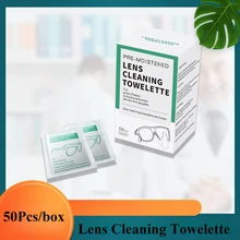 150Pcs Pre-moistened Cleaning Wipes For Glass Computer Camera Lens Phone Screen Disposable Wet Tissue Lens Cleaning Towelette