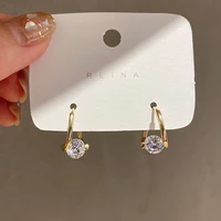 fashion cubic zirconia earrings vintage water drop dangle earrings for women party accessories daily wear versatile jewelry